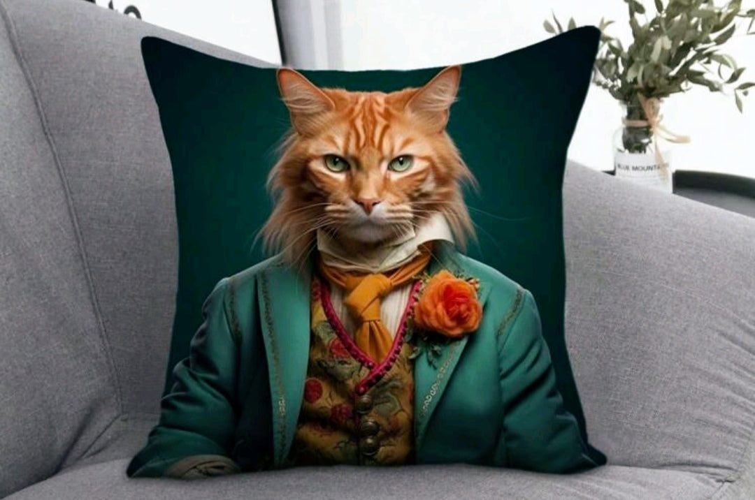 Housse de coussin Chat